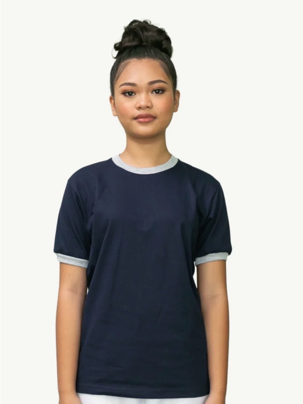 Isaac Mizrahi Blue Short Sleeve Tee Essential Crew Neck